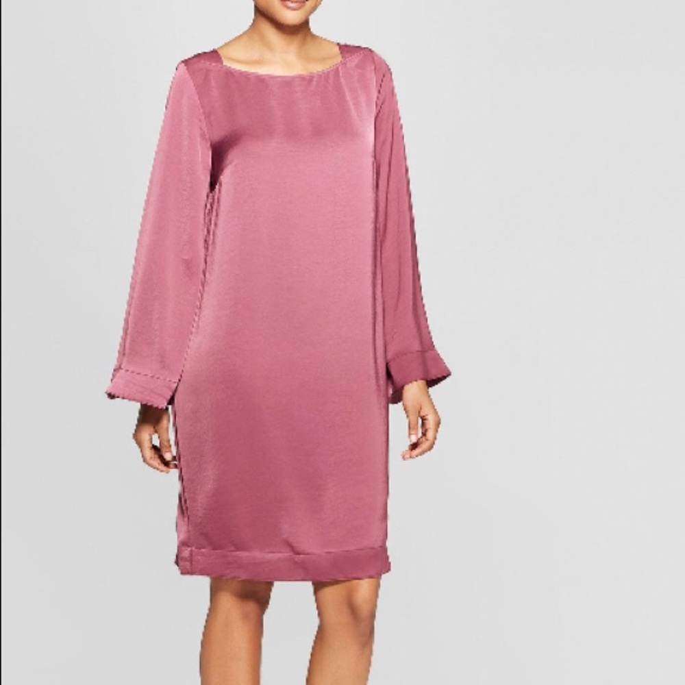 π2x HP πProloguΓ© Long sleeve square neck shift dress - Picture 1 of 7